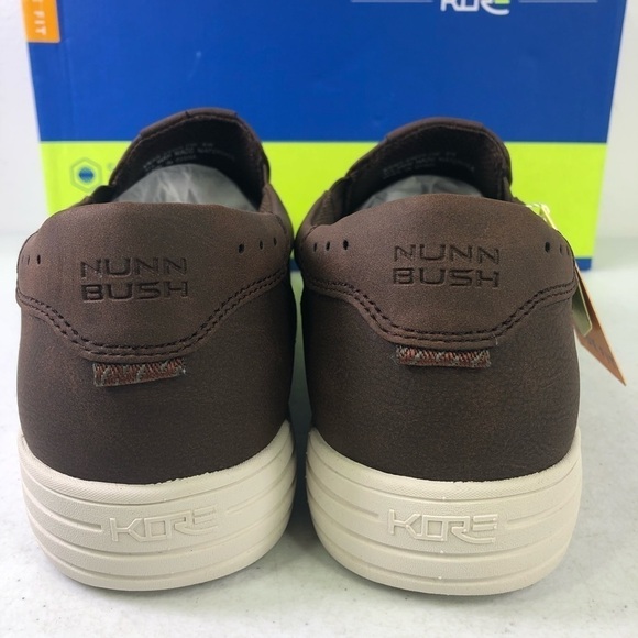 Nunn Bush City Walk Slip On Brown Loafer Shoes Size 8W
